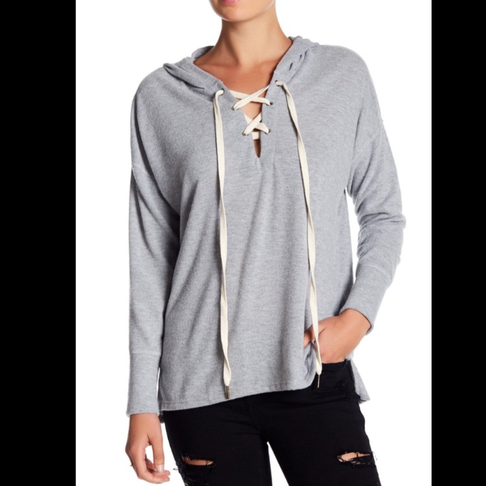 Project Social T | Lace Up Hoodie